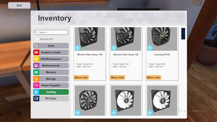 Im Shop kaufen wir neue Hardware ein. (Bild: The Irregular Company/Screenshot: Golem.de)